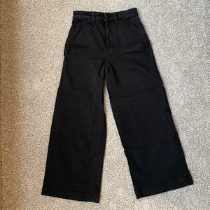 EVERLANE Black Wide Leg Crop Pant